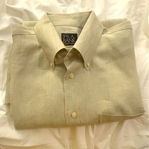 Jos A Bank 100% linen button down (L) EUC
